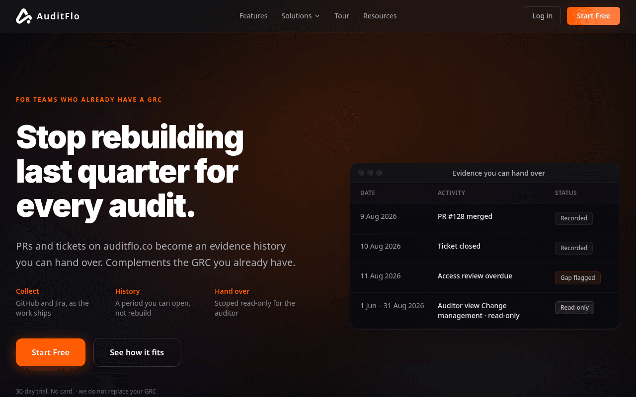 AuditFlo.co homepage