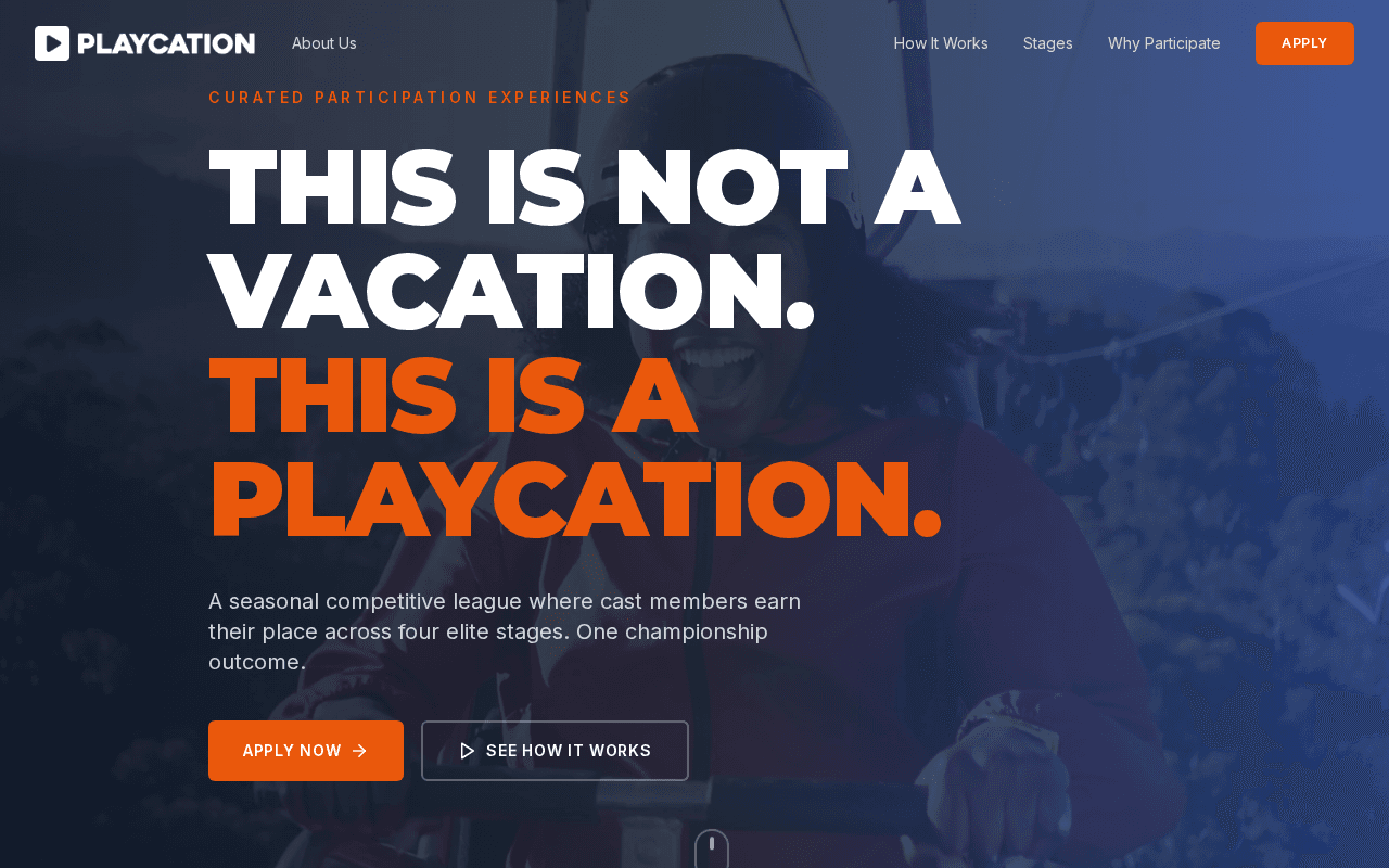 PlayCation homepage